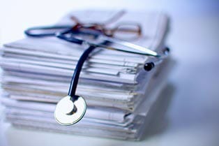 Stack of Medical Records
