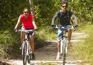 Couple Mountain Biking